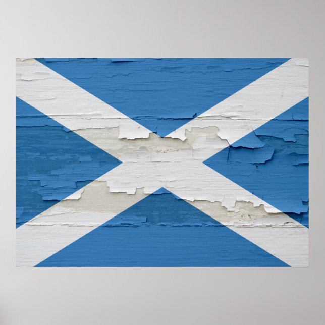 Poster Flag of Scotland Weathered (Devant)