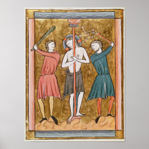 Poster Flagellation, de 'Psautier l'Usage De Paris