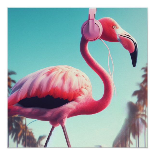 Poster Flamand rose (Devant)