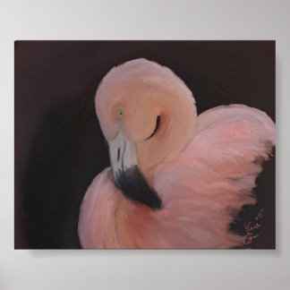 Poster Flamant rose