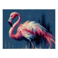 Flamant rose Impressionnisme Peinture Découpage