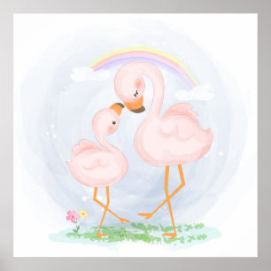 poster Flamants roses