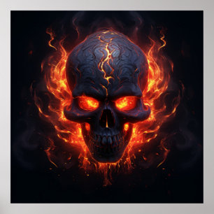 Poster Flames of the Skull