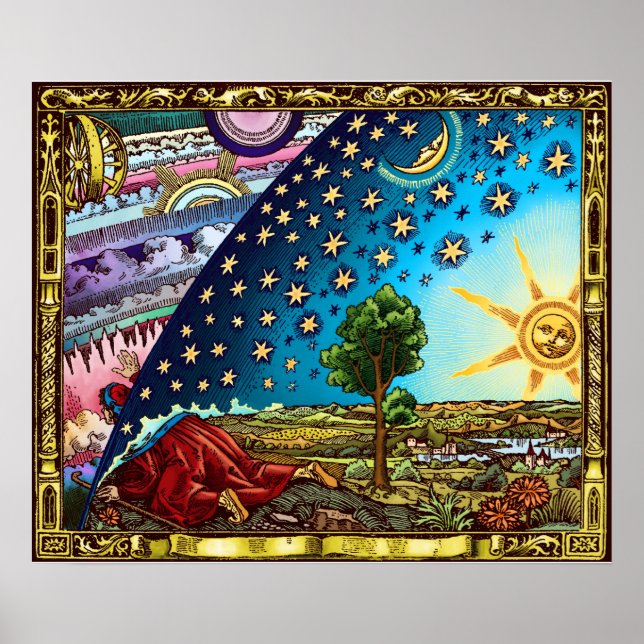 Poster Flammarion Dome Flat Earth (Devant)