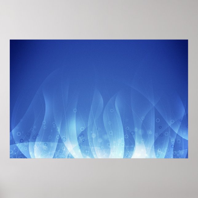 Poster Flamme bleue (Devant)
