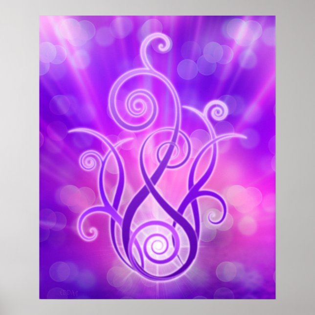 Poster Flamme violette / Feu violet (Devant)