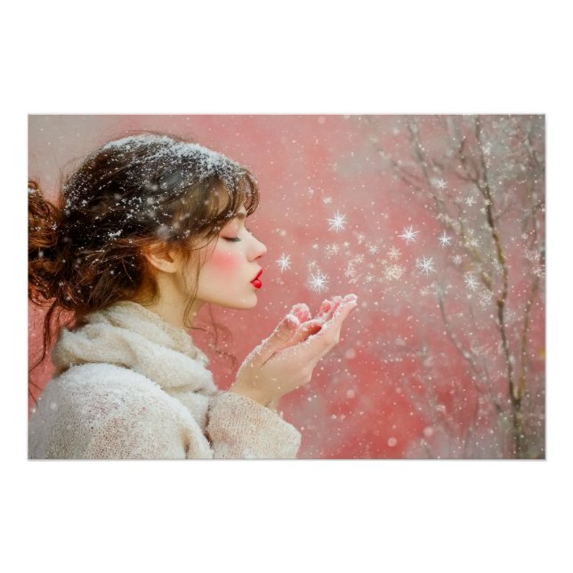 Poster Flammes de neige (Devant)