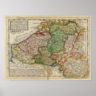 Poster Flanders or the Austrian Netherlands