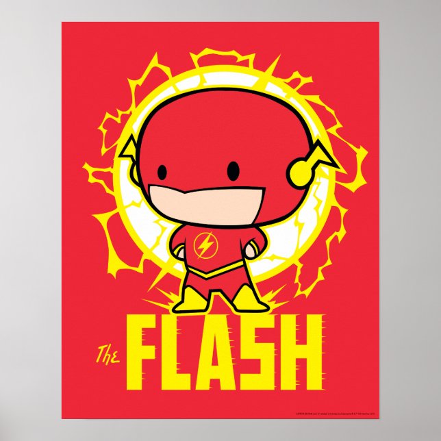 Poster Flash Chibi Avec Électricité (Devant)