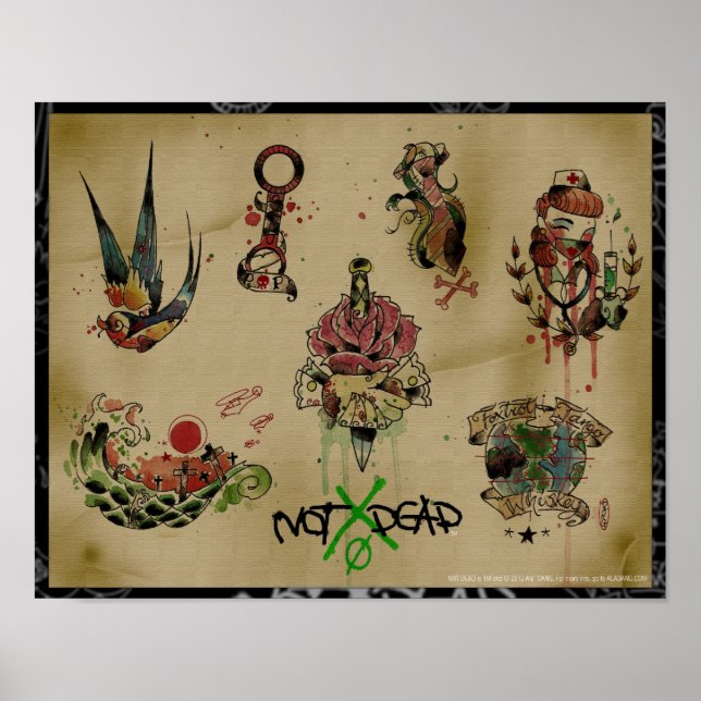 poster flash de tatouage NOTxDEAD (Devant)