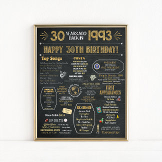 Poster Flashback pour le 30e anniversaire