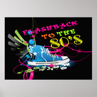 Poster Flashback vers le Basket et les ailes de Neon des
