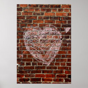 Poster Flèche dans le coeur