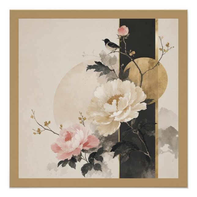Poster "Fleur abstraite" (Devant)