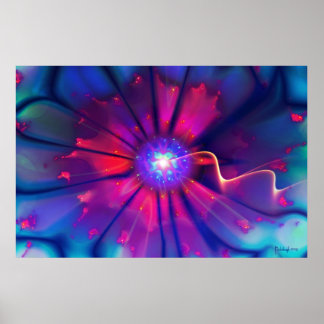 Poster Fleur cosmique