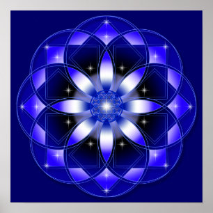 Poster Fleur cosmique