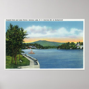 Poster Fleur de lac, Scarface Mt dans la distance
