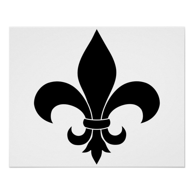 Poster Fleur de lis Motif Classic (Devant)