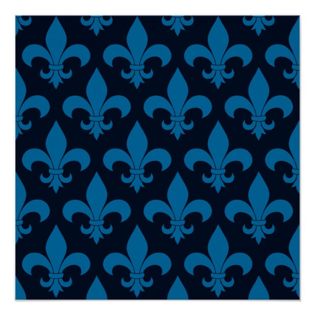 Poster Fleur de lis Motif Classic (Devant)