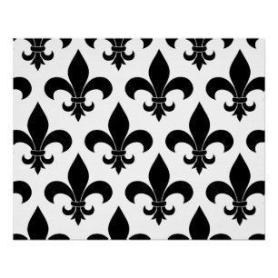 Poster Fleur de lis Motif Classic