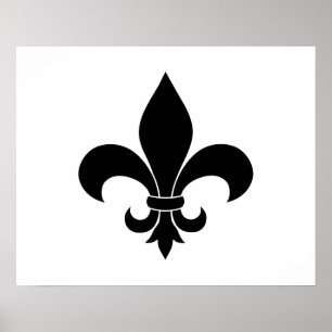Poster Fleur de lis motif Paris