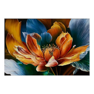 Poster Fleur de lumière