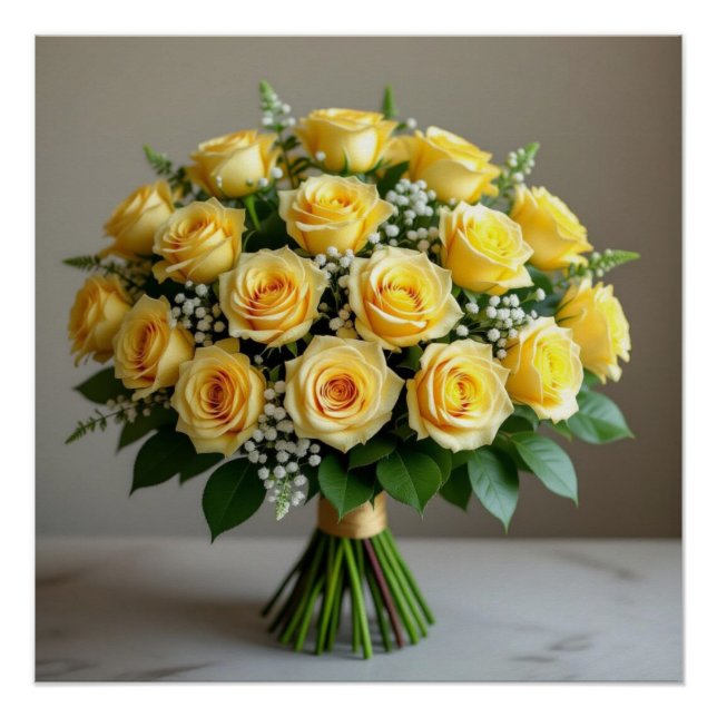 Poster Fleur de rose (Devant)