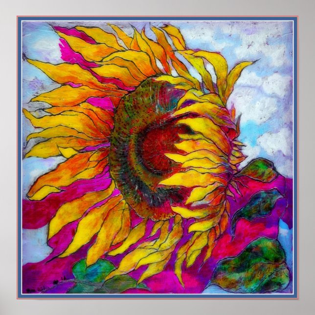 POSTER : Fleur de tournesol (Devant)