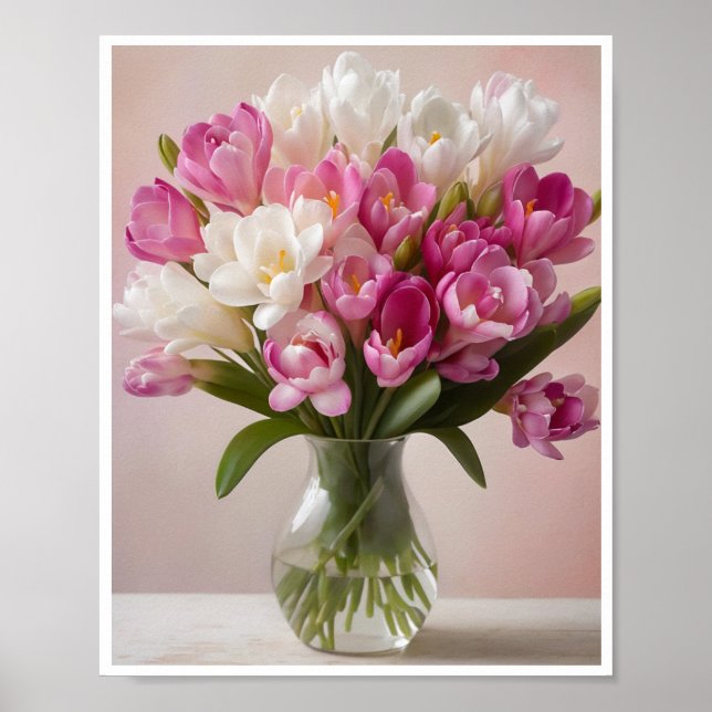 Poster Fleur Fraîche Fraîche Décor (Devant)