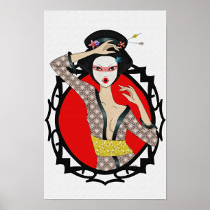 Poster Fleur Geisha