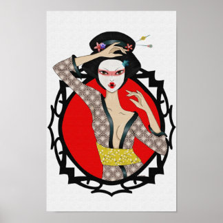 Poster Fleur Geisha