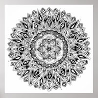 Fleur mandala de la géométrie sacrée semence de la