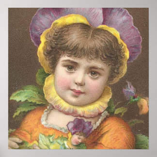 Poster Fleur victorienne enfant 2