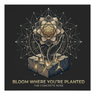 Poster Fleurissez là où vous êtes planté
