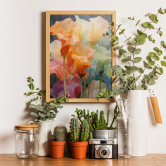 Poster Fleurs Aquarelle Wipsy Datura Élégant Moderne