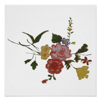 Poster Fleurs Artistiques Japonaises Fleur