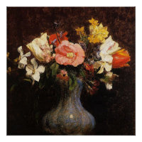 Fleurs Camelias et Tulipes, art