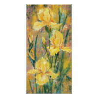 Poster Fleurs de Iris Jaunes