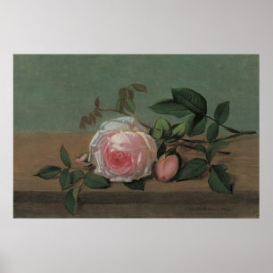 Poster Fleurs de la vie morte sur une haie par Otto Ottes