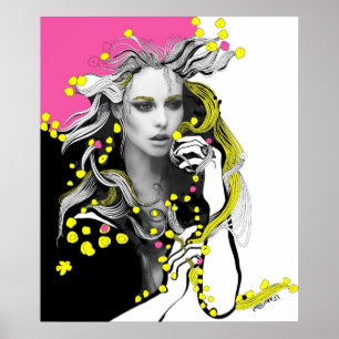 Poster Fleurs de mon esprit