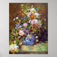Fleurs de printemps par Renoir Imprimer