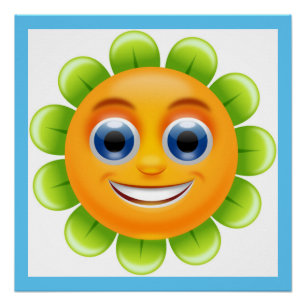 POSTER FLEURS DE VISAGE