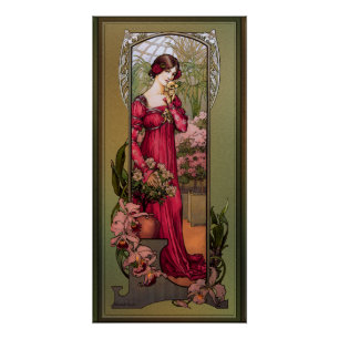 Poster Fleurs des jardins par Élisabeth Sonrel