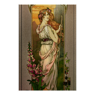 Poster Fleurs des montagnes par Élisabeth Sonrel