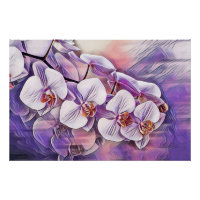 Fleurs d'orchidées mignonnes rose violet tirant