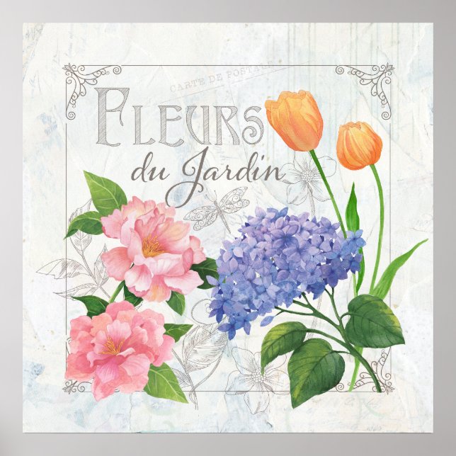 Poster Fleurs du Jardin (Devant)