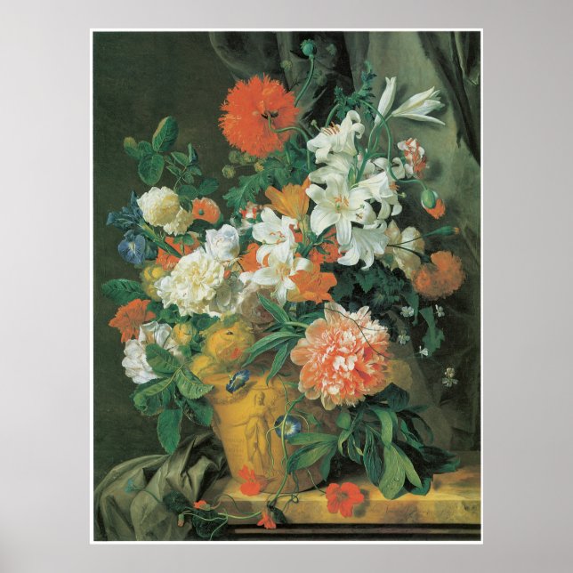 Poster Fleurs en terre cuite Cotta Vase 1720 (Devant)