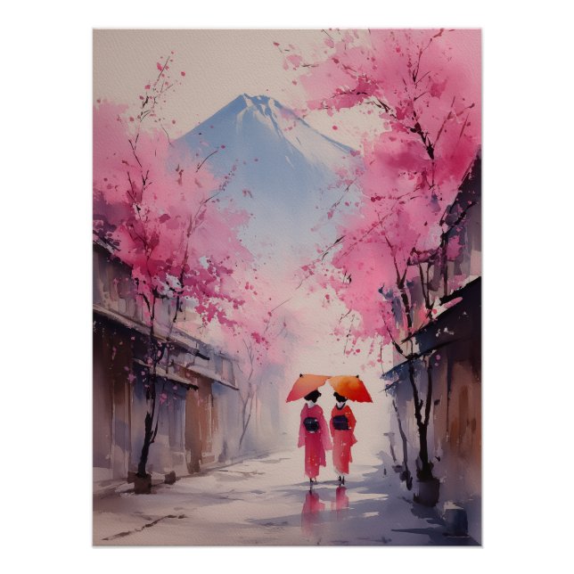 Poster Fleurs et Silence – Promenade sous les Sakura (Devant)