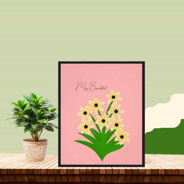 Poster Fleurs jaunes (Créateur téléchargé)