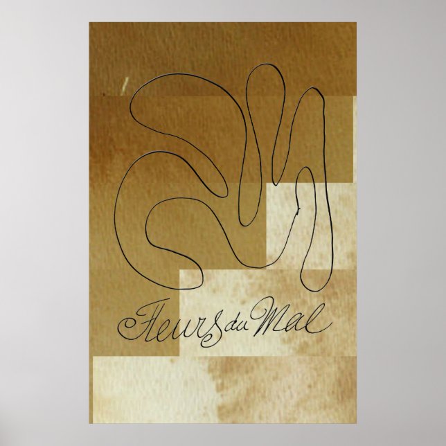 Poster Fleurs maléfiques - Matisse (Devant)